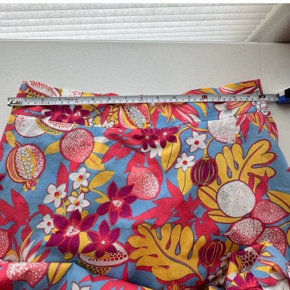 NWT TALBOTS FRUITS AND FLOWERS POPLIN
TIERED MAXI SKIRT SIZE LARGE - Picture 8 of 8